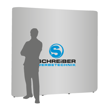 Pop-Up Faltwand | 3 x 3 Felder gerade | einseitig bedruckt