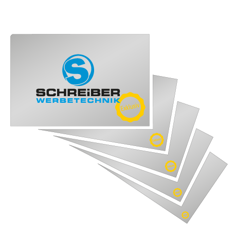 Visitenkarten | Chromeffekt | einseitig