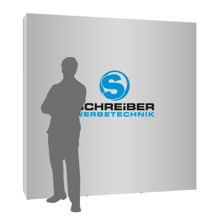 Textilfaltwand | 3 x 3 Felder gerade | einseitig bedruckt