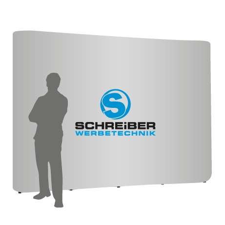 Pop-Up Faltwand | 4 x 3 Felder gerade | einseitig bedruckt