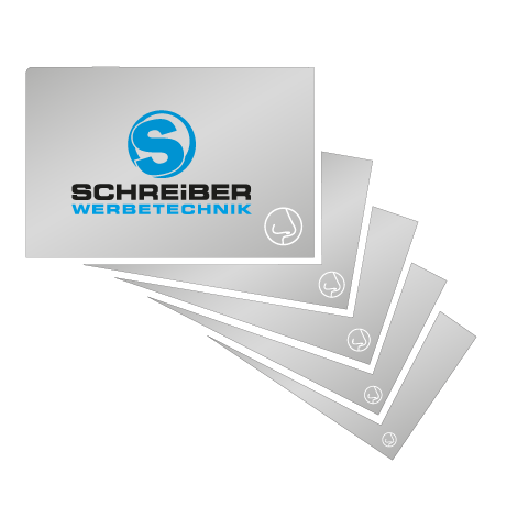 Visitenkarten | vollflächiger UV-Lack einseitig | einseitig