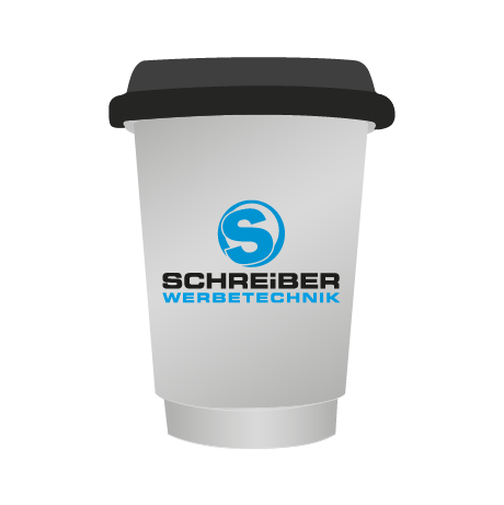 Pappbecher to Go BIO | 400 ml doppelwandig | rundum bedruckt