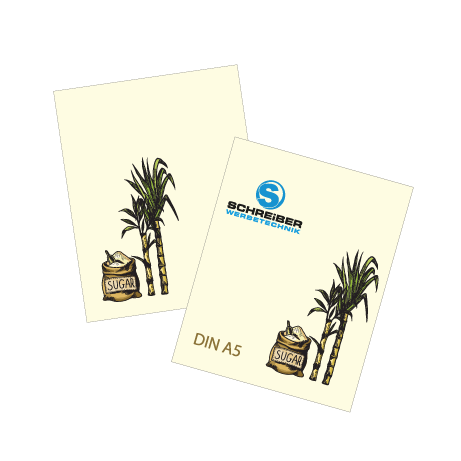 Flyer aus Zuckerrohr | DIN A5 | beidseitig bedruckt